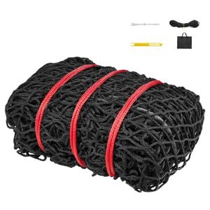 VEVOR Round Bale Hay Net Black PE Material with Zip Ties Storage Bag for Horses