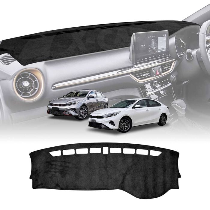 Dash Mat for Kia Cerato Hatch & Sedan 2018-2024 Non-Slip Microfiber Pad Cover Interior