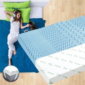 STARRY EUCALYPT 7-Zone Memory Foam Mattress Topper King Single 5cm
