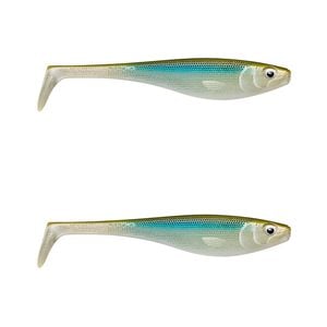 2x Rapala Soft Peto 22cm Paddle Tail Shad Lures - Smelt On The Beach