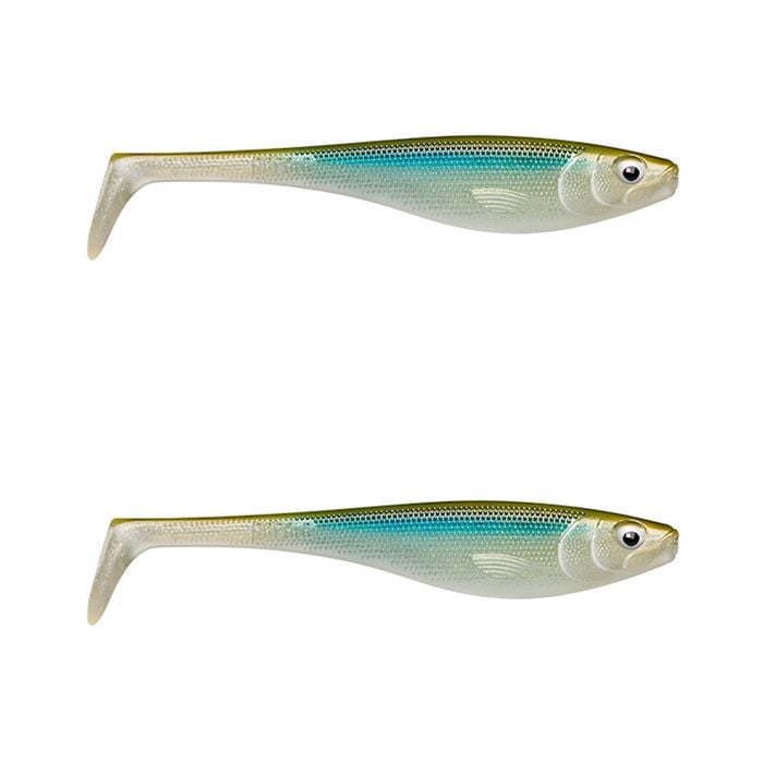 2x Rapala Soft Peto 22cm Paddle Tail Shad Lures - Smelt On The Beach