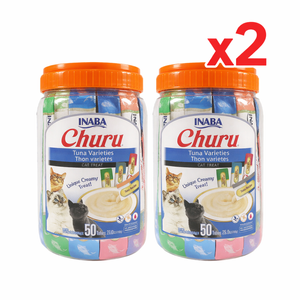 Inaba Churu Tuna Variety Cat Treats 100 Tubes x 14g