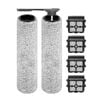 6 Pack Replacement Set ( 4 Filter + 2 Rolling Brush) Compatible with Tineco Floor One S9 Artist Pro