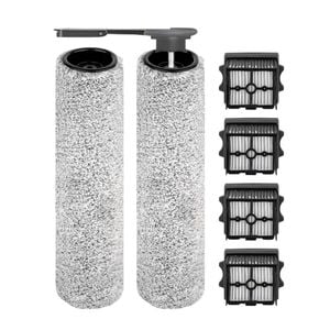 6 Pack Replacement Set ( 4 Filter + 2 Rolling Brush) Compatible with Tineco Floor One S9 Artist Pro