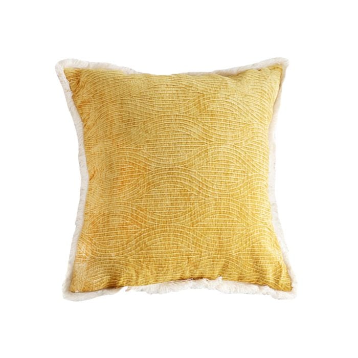 SOGA 50cm Turmeric Yellow Throw Pillow