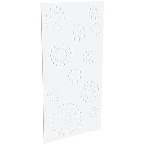 ProtectorAl 300-1200w x 1201-2400h Satin White/Gloss White Fireworks Unframed Composite Deco Panel