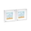 Nicola Spring 10" x 10" White 3D Box Photo Frames - 6" x 6" Mount - Pack of 2