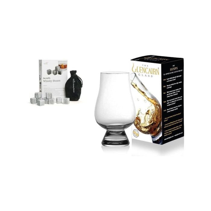 The Glencairn Whisky Glasses (2) + Whisky Stones Set