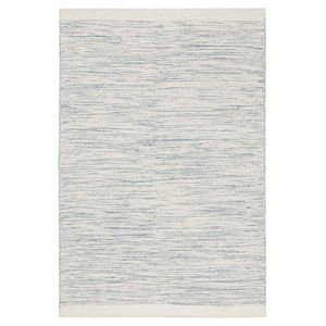 Loopsie-330cm X 240cm-evanston Blue And Ivory Wool Flatweave Rug