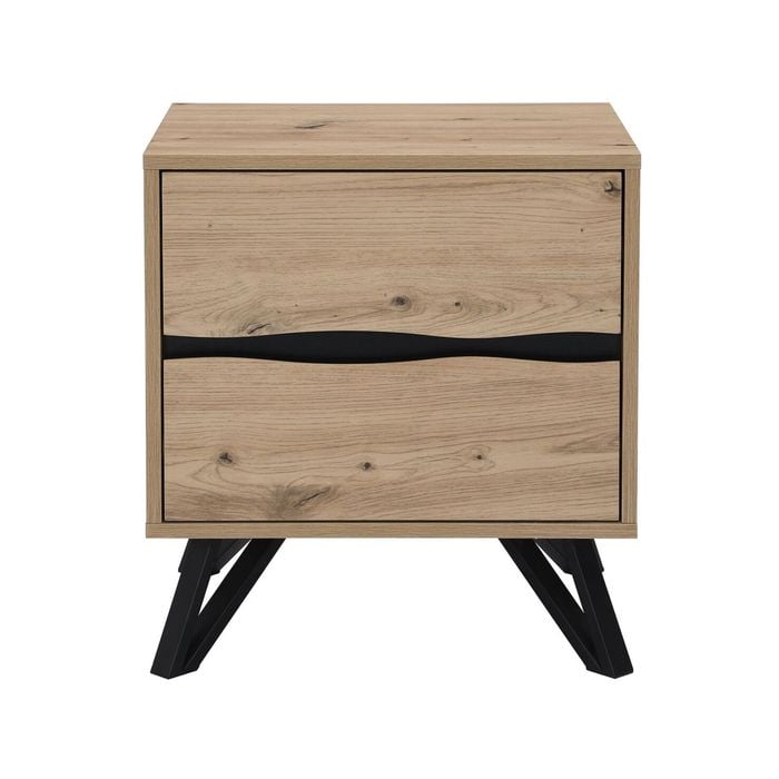 Cosmoliving Grayson Two Drawer Bedside Table Bundle
