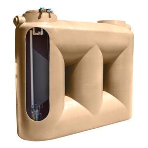 Clark Tanks 5000L Smooth Cream Tradepack Tank And Davey Evo MK2 Pump