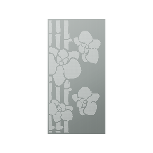 Walpix 2400 x 1200 x 3.0mm Perforated Aluminium Decorative Screen Flat Profile Tropical - Woodland Grey