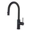 Mondella Resonance 35mm Matte Black Side Lever Pull Down Sink Mixer WELS 5 Star 6L/min