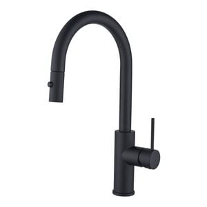 Mondella Resonance 35mm Matte Black Side Lever Pull Down Sink Mixer WELS 5 Star 6L/min