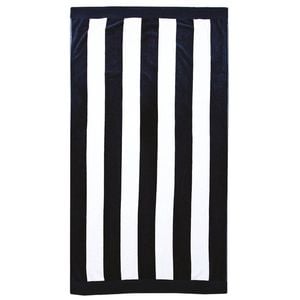 Bambury Classic Stripe Beach Towel - Navy