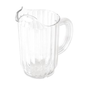 Olympia Kristallon Polycarbonate Pitcher Panelled Design Drip-proof Spout 1.8ltr