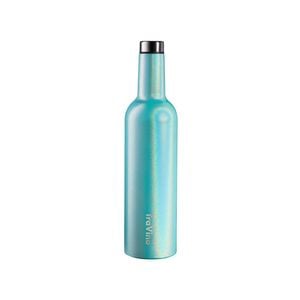 TraVino Insulated Wine Flask - 750ml Aqua Mist (Glitter)