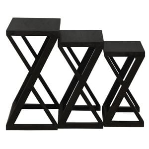 Centrum Furniture Manhattan Nesting Table - Set of 3 - Chocolate