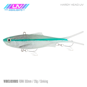 Samaki Vibelicious Fork Tail Vibe 100mm Soft Plastic Fishing Lure Hardy Head