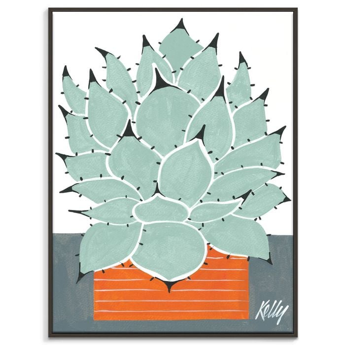 Artist Lane "MexiCan" by Kelly - 41x51cm Black Framed Canvas