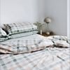 Bulbul Home 250tc Organic Cotton Quilt Bedding Cover Desert Plaid Single