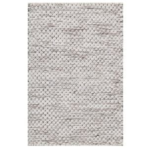 Handwoven Marble Wool Rug-6423-IVORY/SAND-60x90cm