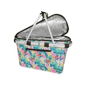 Sachi Insulated Carry Basket with Lid - Botanical