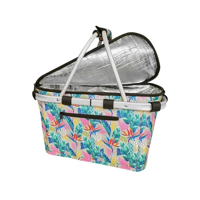 Sachi Insulated Carry Basket with Lid - Botanical