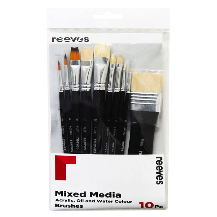 Reeves Mixed Media Brush Set - 10 Pack