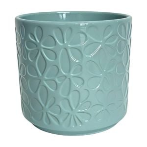 Astin Sinclair 245 x 245mm Green Flower Ceramic Pot