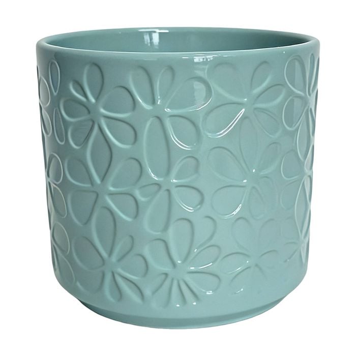 Astin Sinclair 245 x 245mm Green Flower Ceramic Pot