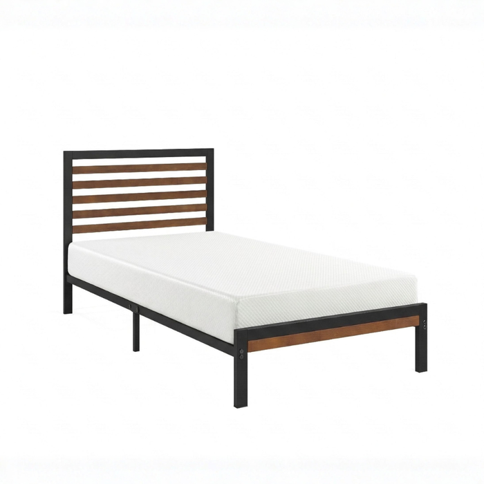 Zinus King Single Package Set - Kai Bed Frame & 20cm Green Tea Memory Foam Mattress Set