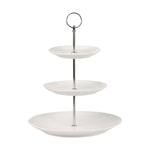 Maxwell & Williams White Basics 3-Tiered Porcelain Cake Stand