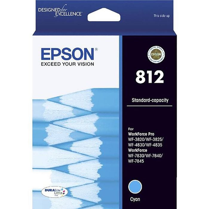 Epson GENUINE Original Epson 812 Cyan Ink Cartridge Toner C13T05D292 WorkForce Pro