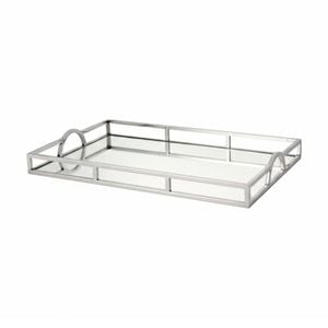 SS Collective Small Rectangle Arch Handle Serving Tray Mirror Finish 56cm