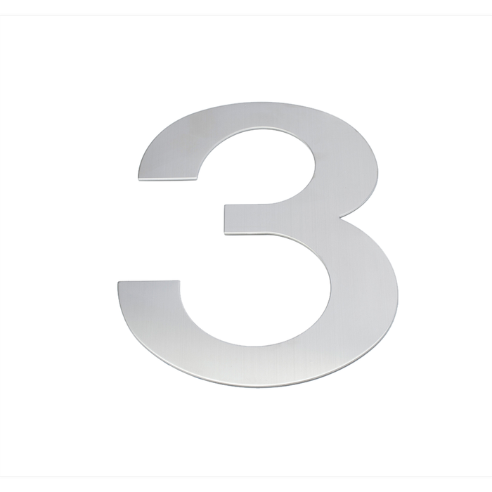 Sandleford 200mm Lorenzo Stainless Steel House Number 3