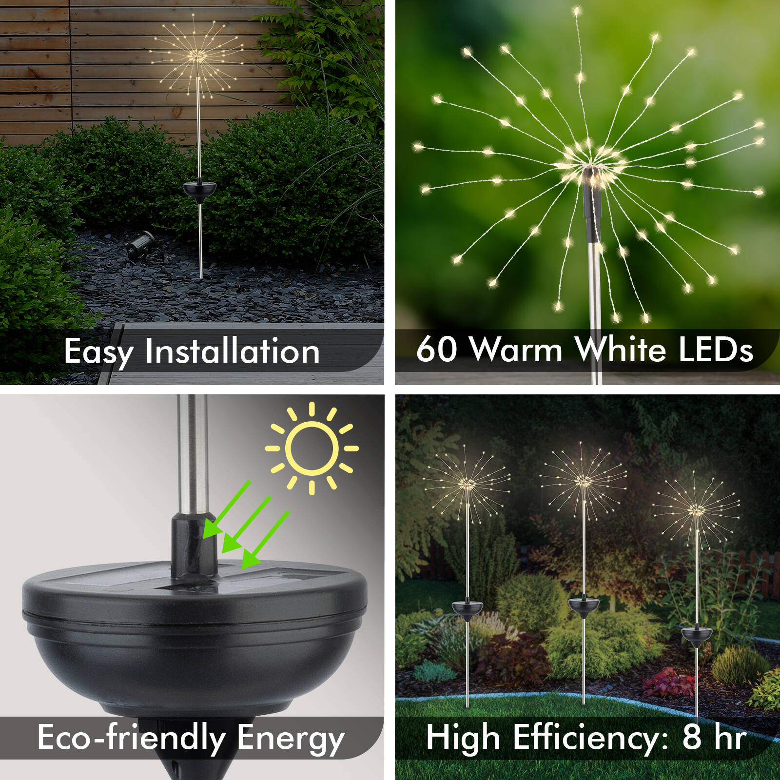 Bunnings Arlec 60 Micro Warm White LED Starburst Solar Light PriceGrabber