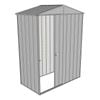 Build-a-Shed 1.5 x 0.8 x 2.3m Front Gable Single Sliding Door Shed - Zinc