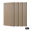 Levede Acoustic Wall Panels 4pc NRC>0.7 120 x 60cm for Interior Wall Decor Oak