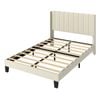Levede Bed Frame Double Metal Wood Upholstered Panel Platform