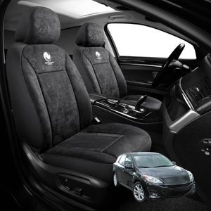 Australian Goose Edition Front Seat Covers for Mazda 3 2009 - 2013 (BL) - Suede, Universal Fit - Black