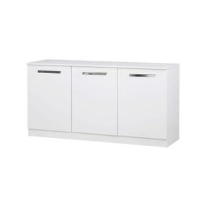 Maestro Furniture Alice Modern 3-Doors Credenza Office Storage - White
