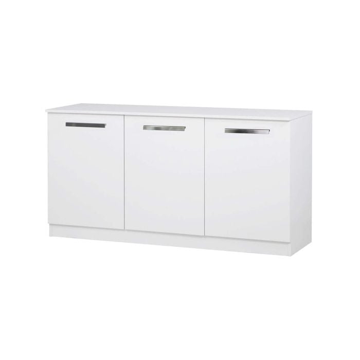 Maestro Furniture Alice Modern 3-Doors Credenza Office Storage - White