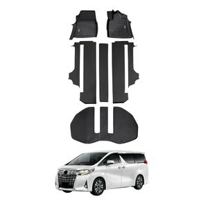 AUSGO Floor Mats & Boot Liner Set for Toyota Alphard AH30 2015-2023 Car Floor Liners Cargo Mat