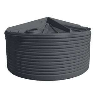 Clark Tanks 23600L Round Poly Water Tank - Light Grey