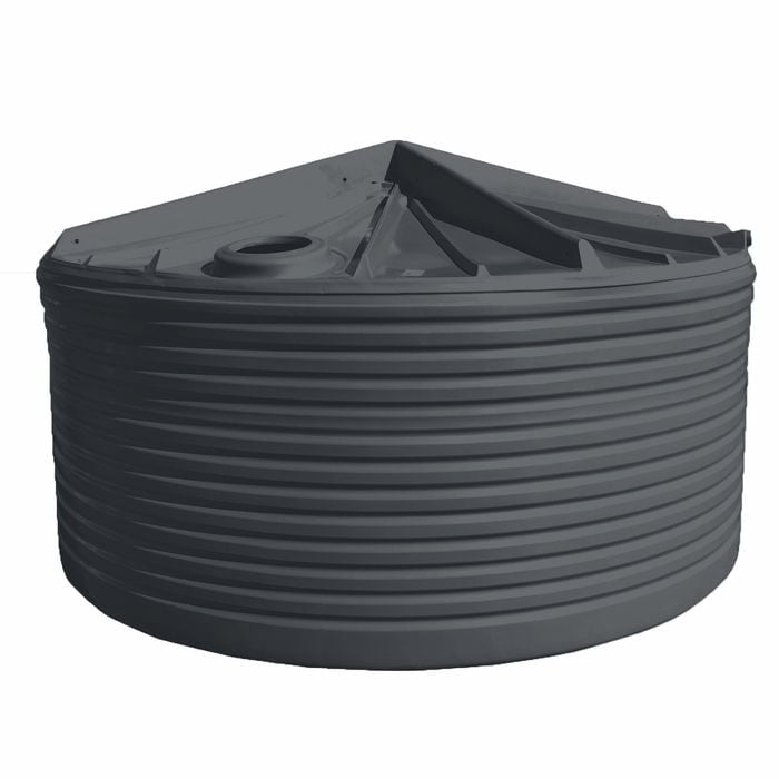 Clark Tanks 23600L Round Poly Water Tank - Light Grey
