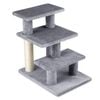 Costway Cat Stairs 2-in-1 Cat Tree Tower Pet Steps W/3 Large Platforms