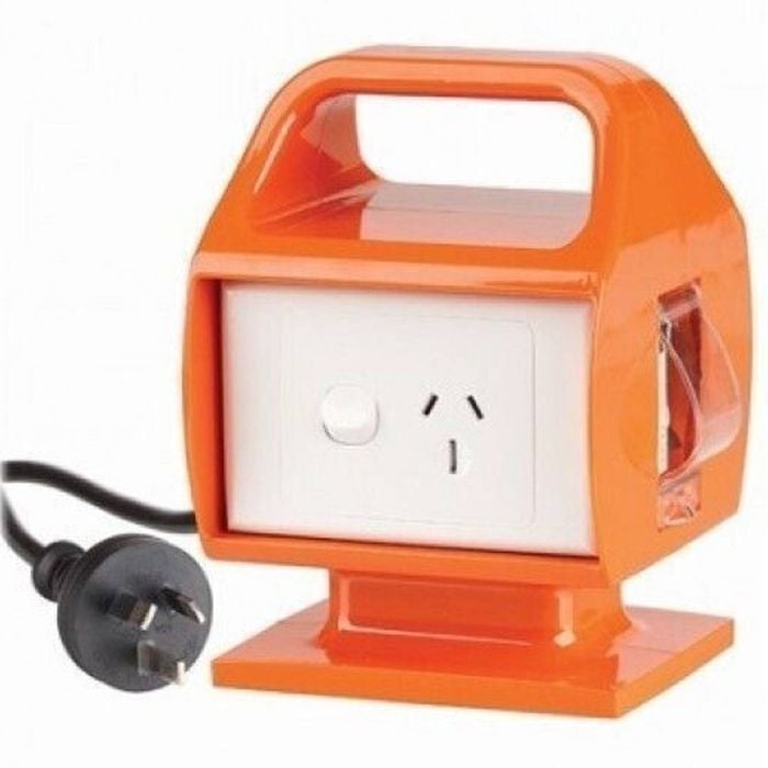 Powertech 15a To 10a Converter / Adapter & Rcd Suits Caravan 15 Amp To 10 Amp