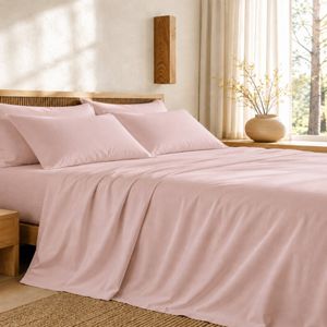 Royal Comfort 1200 Thread Count Sheet Set 4 Piece Soft Pink King