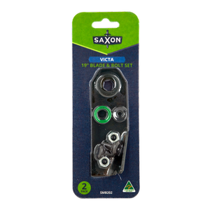 Saxon 19” Mower Blade And Bolt Set - Suits Victa 19” And 20” Cut Rear Catcher Models 